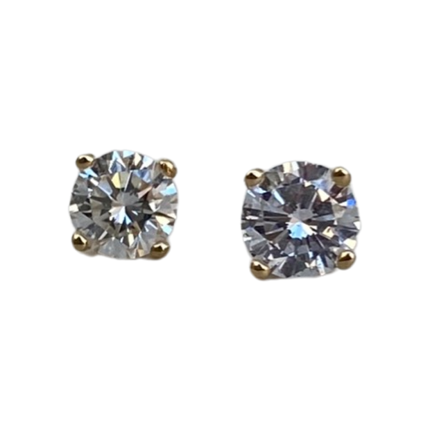 Studs 1ct diamante natural