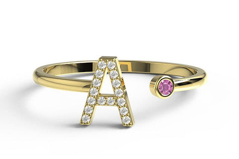Anillo inicial diamante