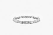 Anillo diamantes baguette y redondos