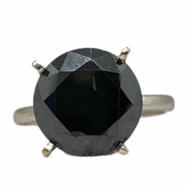 Anillo 3ct diamante negro