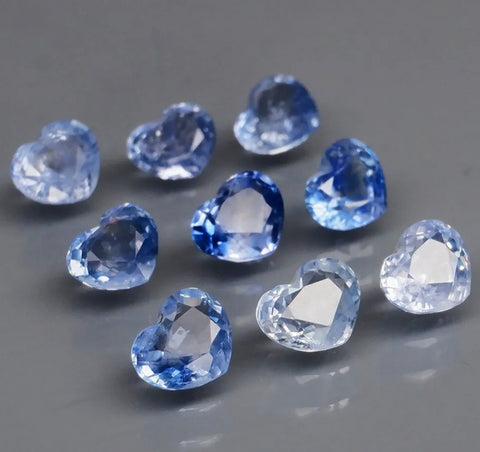 Anillo zafiro corazón