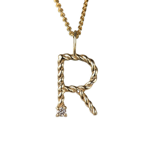Inicial cuerda con diamante